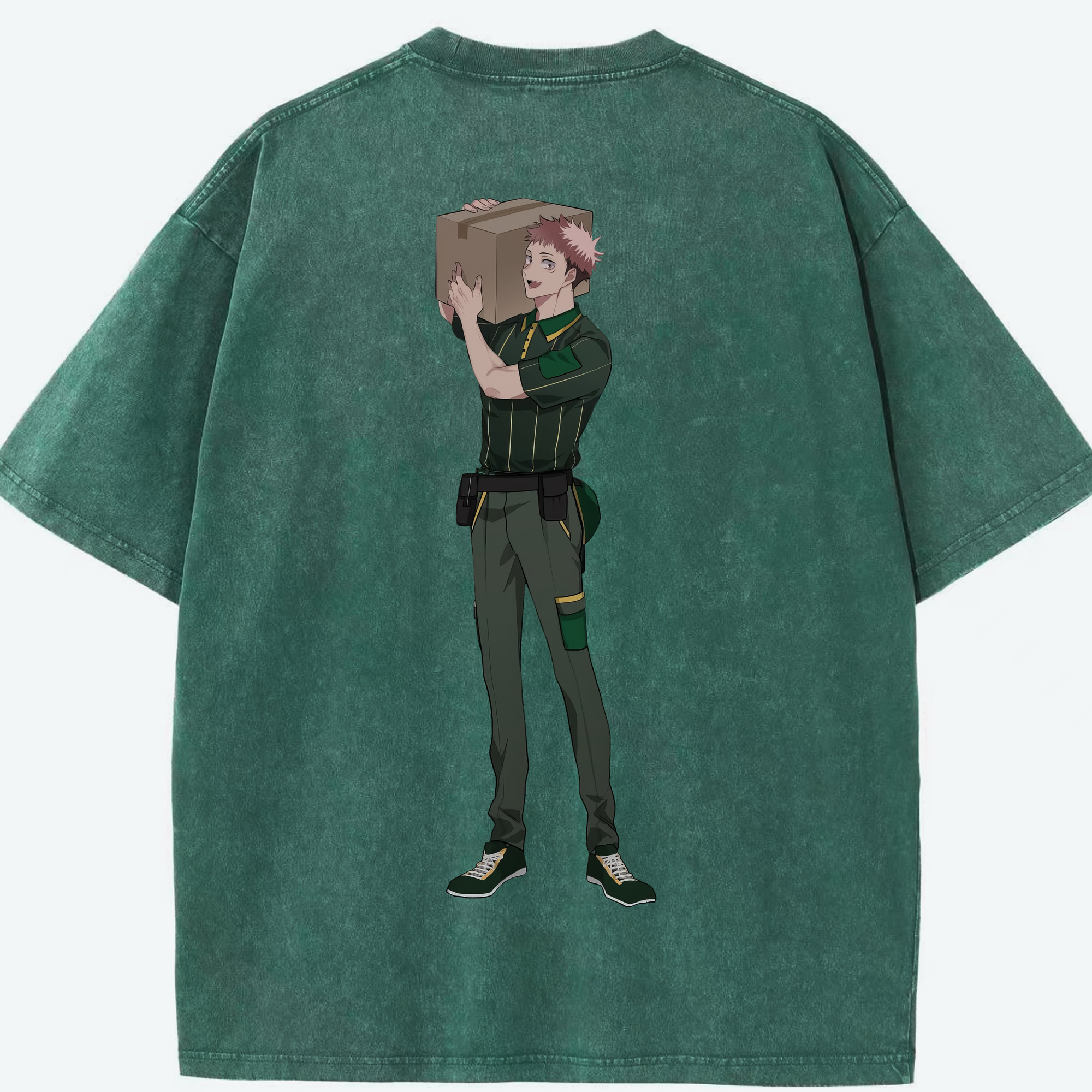 （画像用） 呪術廻戦 Jujutsu Kaisen 綿100% ヴィンテージ風 半袖Tシャツ（背面プリント）